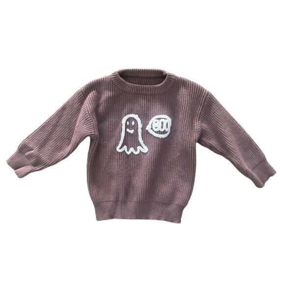 Small Shop Knit Halloween Ghost Sweater 3T - Picture 1 of 2